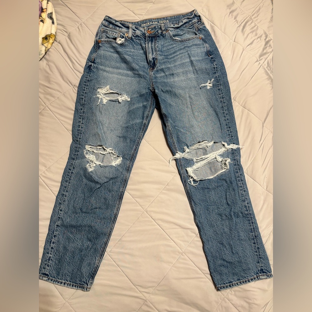 American eagle mom jeans size 12